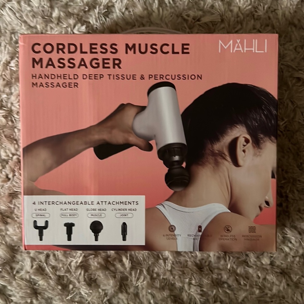 Cordless muscle massager